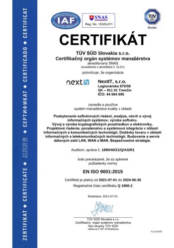 EN ISO 9001:2015