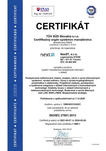 ISO/IEC 27001:2013