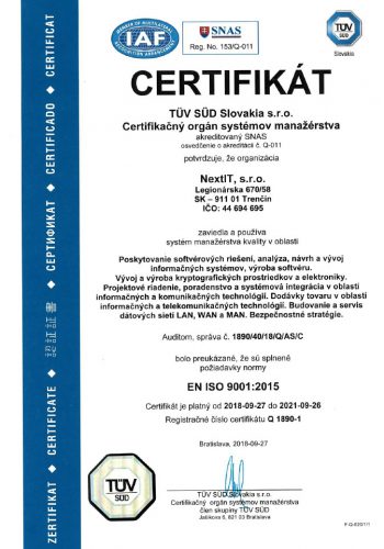 EN ISO 9001:2015